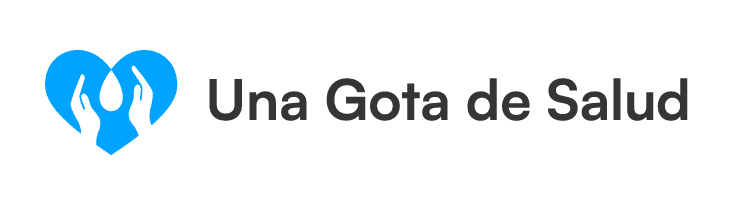 Logotipo vertical de Una Gota de Salud